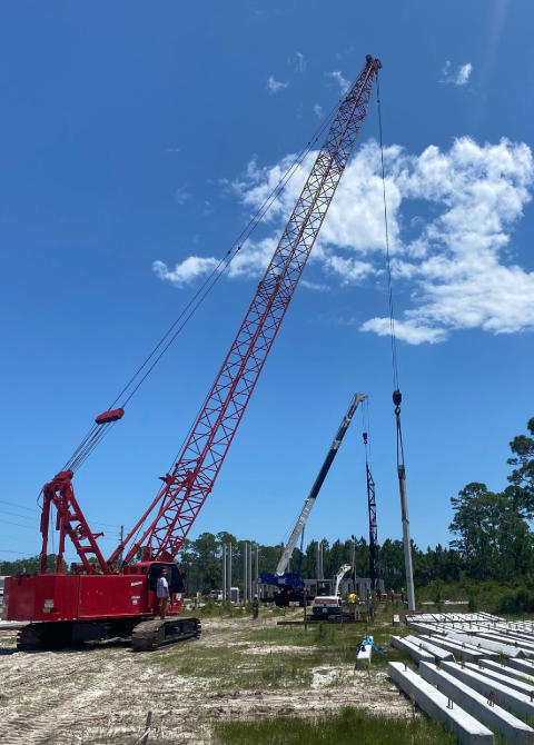 deep foundation crane